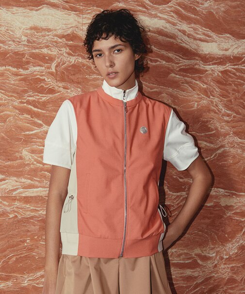 ランバン スポール LANVIN SPORT クルーネックアウターベスト【2WAYストレッチ】