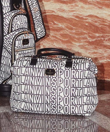 ランバン スポール LANVIN SPORT ロゴデザインボストンバッグ
