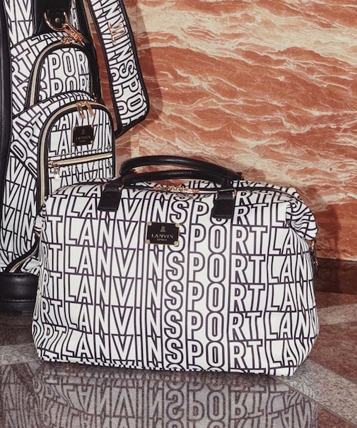 ランバン スポール LANVIN SPORT ロゴデザインボストンバッグ