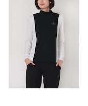 ランバン スポール LANVIN SPORT モックネックブロッキング長袖シャツ【Sunscreen NIR／UV】
