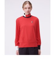 ランバン スポール LANVIN SPORT アシンメトリーデザインハイネック長袖シャツ【防風／吸汗速乾】
