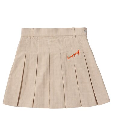 チェックプリーツスカート