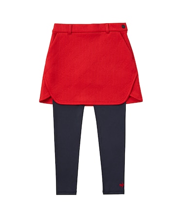 キルトジャガードスカートレギンス付き