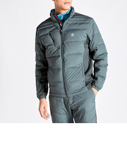 『SEASON COLLECTION』ストレッチウーブンXボンディングニットハイブリッドダウンブルゾン