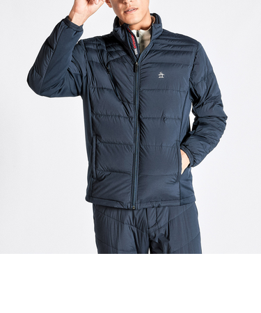 『SEASON COLLECTION』ストレッチウーブンXボンディングニットハイブリッドダウンブルゾン