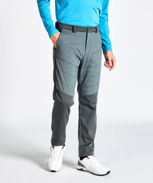 『SEASON COLLECTION』ストレッチウーブンXボンディングニットハイブリッド中綿パンツ