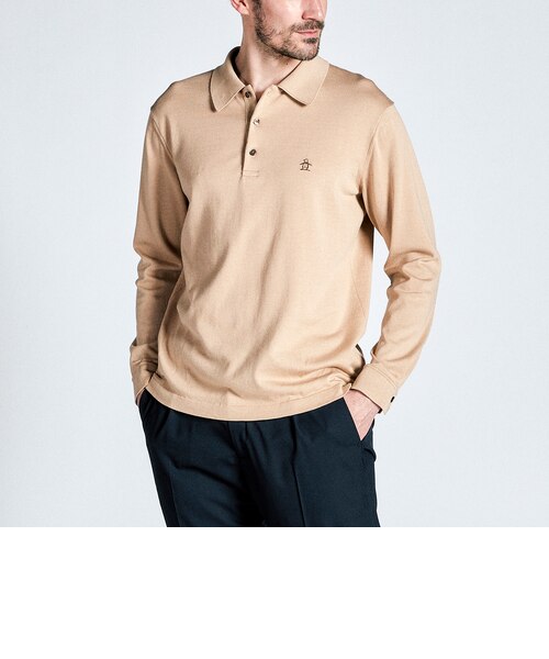 STANDARD COLLECTION』シーアイランドコットン長袖ニットポロシャツ