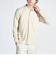 『STANDARD COLLECTION』STYLE2700 ハウンドツース地柄長袖ポロシャツ