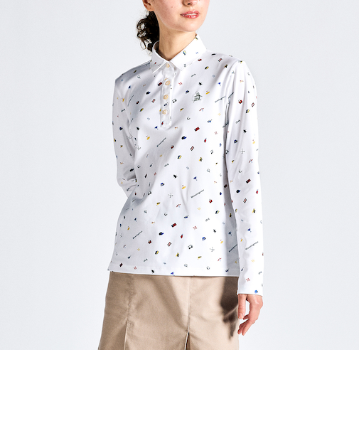 『SEASON COLLECTION』SUNSCREENストレッチ長袖台衿シャツ