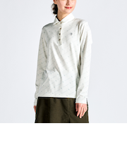 『SEASON COLLECTION』ストレッチ裏起毛台衿付き長袖シャツ