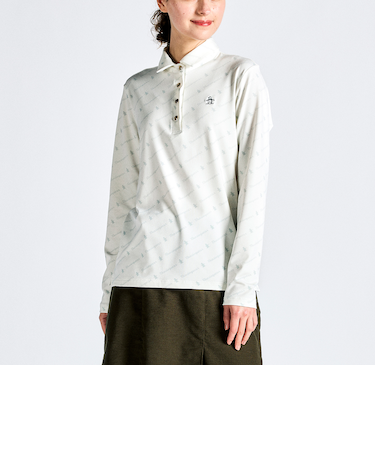 『SEASON COLLECTION』ストレッチ裏起毛台衿付き長袖シャツ
