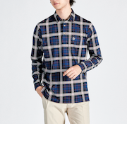 『SEASON COLLECTION』チェックジャカードテーラーカラーシャツ