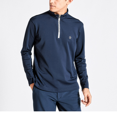 『SEASON COLLECTION』ストレッチ裏起毛ハーフジップ長袖シャツ