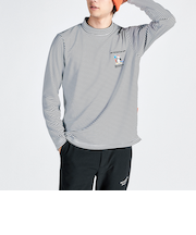 『ENVOY』HEATNAVIボーダーモックネック長袖シャツ