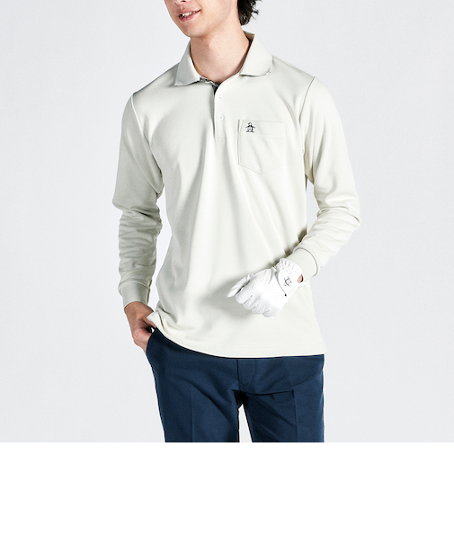 『SEASON COLLECTION』HEATNAVI裏起毛長袖ポロシャツ