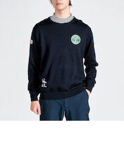 『SEASON COLLECTION』吸湿発熱ワッペンセーター