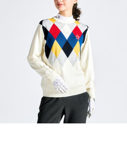 『SEASON COLLECTION』アーガイル柄クルーネックセーター