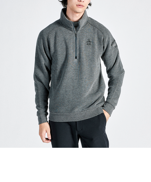 『SEASON COLLECTION』吸湿発熱ハーフジップカットソー