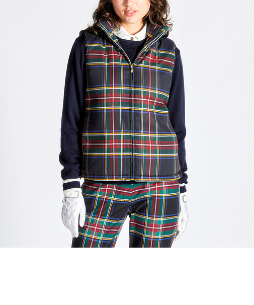 『SEASON COLLECTION』HEAT NAVI 先染めチェック中わたベスト
