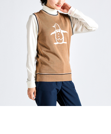『SEASON COLLECTION』ペンギンロゴジャカードニットベスト