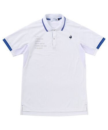 部分メッシュ　ベーシックデザイン半袖ポロシャツ