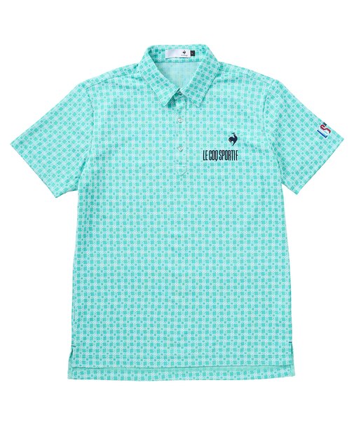 モノグラム柄ジャガード半袖シャツ