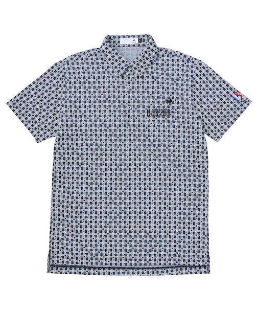 モノグラム柄ジャガード半袖シャツ