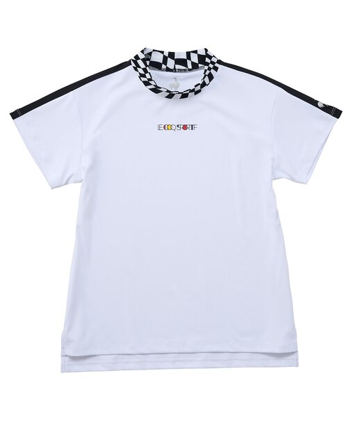 （ワイドフィット）モックネック半袖シャツ