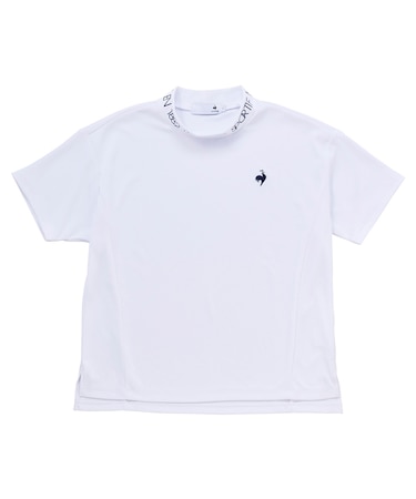 （ワイドシルエット）モックネック半袖シャツ