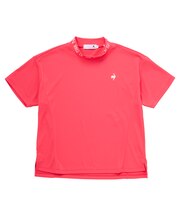 （ワイドシルエット）モックネック半袖シャツ