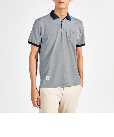 『SEASON』サンスクリーンドット鹿の子半袖ポロシャツ