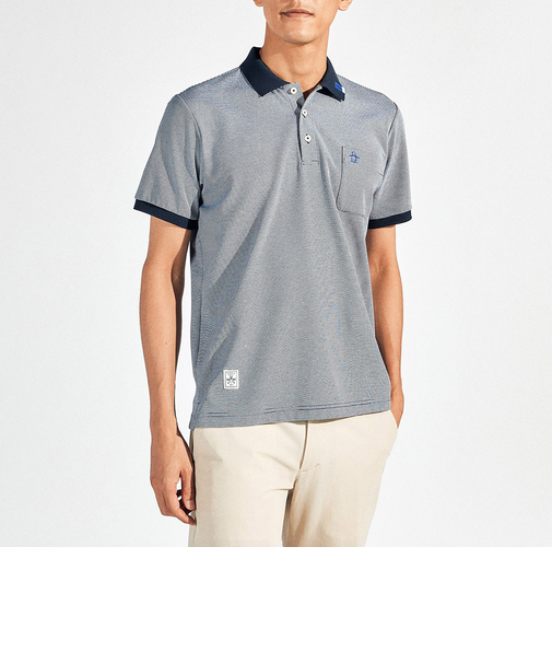 『SEASON』サンスクリーンドット鹿の子半袖ポロシャツ