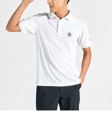 『SEASON』サンスクリーン鹿の子ワンポイント刺繍 半袖ポロシャツ