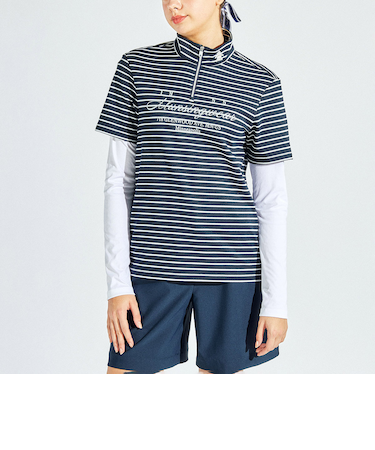 『SEASON COLLECTION』SUNSCREEN 袖脱着スタンドジップ半袖シャツ