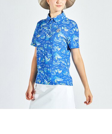 『SEASON COLLECTION』SUNSCREEN フィラシス鹿子リゾートプリント半袖シャツ