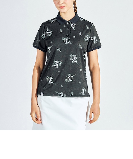 『SEASON COLLECTION』SUNSCREENジャカード×ペンギン総柄プリント半袖シャツ