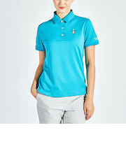 『SEASON COLLECTION』SUNSCREEN鹿の子 ペンギン刺繍 半袖ポロシャツ