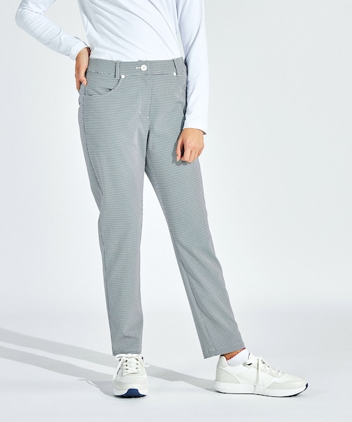 『SEASON COLLECTION』360°Series 先染めギンガムチェックパンツ　9分丈