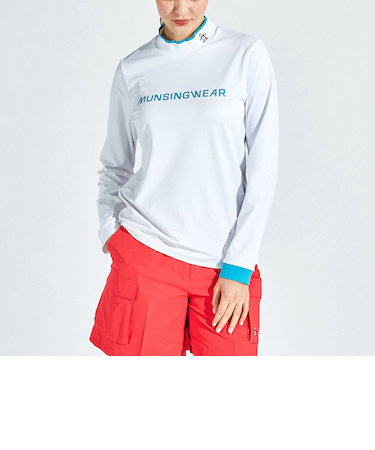 『SEASON COLLECTION』SUNSCREEN ストレッチベア天竺モックネック長袖シャツ