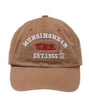 マンシングウェア MUNSINGWEAR コットンツイルロゴデザインベースボールキャップ