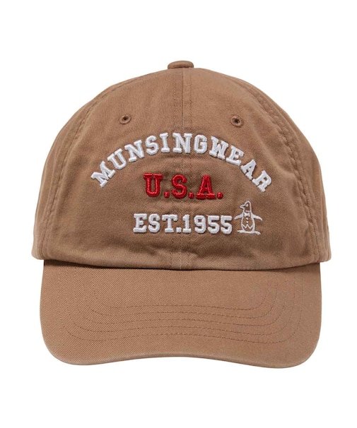 マンシングウェア MUNSINGWEAR コットンツイルロゴデザインベースボールキャップ