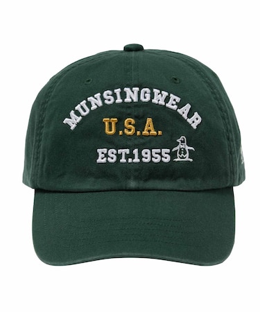 マンシングウェア MUNSINGWEAR コットンツイルロゴデザインベースボールキャップ