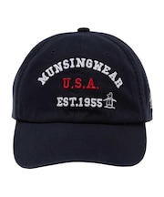 マンシングウェア MUNSINGWEAR コットンツイルロゴデザインベースボールキャップ