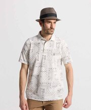 マンシングウェア MUNSINGWEAR 高通気 Sunscreen NIR バンダナ総柄半袖ポロシャツ