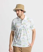 マンシングウェア MUNSINGWEAR 高通気 Sunscreen NIR ミネアポリス総柄半袖ポロシャツ