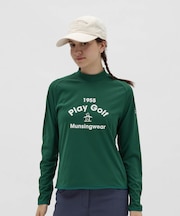 マンシングウェア MUNSINGWEAR ロゴモックネック長袖シャツ