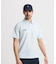 マンシングウェア MUNSINGWEAR ストレッチシアサッカーストライプ台襟付き半袖ポロシャツ