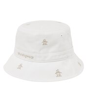 マンシングウェア MUNSINGWEAR コットンツイルペンギン飛び柄刺しゅうバケットハット