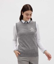マンシングウェア MUNSINGWEAR ペンギン柄インターシャニットベスト