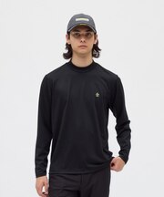 マンシングウェア MUNSINGWEAR ストレッチ毛混天竺長袖モックネックシャツ